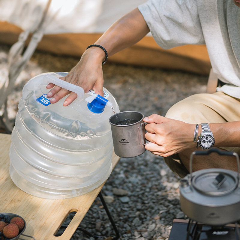 Naturehike-دلو خارجي قابل للطي - مراجعة Water Bag Collapsible وسعره